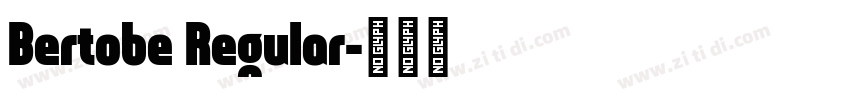 Bertobe Regular字体转换